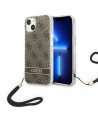 Guess GUOHCP14MH4STW iPhone 14 Plus 6.7 "brown / brown hardcase 4G Print Strap