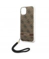 Guess GUOHCP14MH4STW iPhone 14 Plus 6.7 "brown / brown hardcase 4G Print Strap