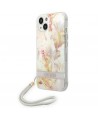 Guess GUOHCP14MHFLSU iPhone 14 Plus 6.7 "purple / purple hardcase Flower Strap