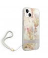 Guess GUOHCP14MHFLSU iPhone 14 Plus 6.7 "purple / purple hardcase Flower Strap
