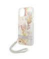 Guess GUOHCP14MHFLSU iPhone 14 Plus 6.7 "purple / purple hardcase Flower Strap