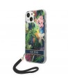 Guess GUOHCP14SHFLSB iPhone 14 6.1 "blue / blue hardcase Flower Strap