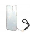 Guess GUOHCP14SHFLSB iPhone 14 6.1 "blue / blue hardcase Flower Strap