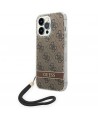 Guess GUOHCP14XH4STW iPhone 14 Pro Max 6.7 "brown / brown hardcase 4G Print Strap