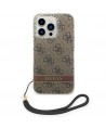 Guess GUOHCP14XH4STW iPhone 14 Pro Max 6.7 "brown / brown hardcase 4G Print Strap