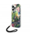 Guess GUOHCP14XHFLSB iPhone 14 Pro Max 6.7 "blue / blue hardcase Flower Strap
