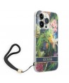 Guess GUOHCP14XHFLSB iPhone 14 Pro Max 6.7 "blue / blue hardcase Flower Strap