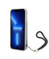 Guess GUOHCP14XHFLSB iPhone 14 Pro Max 6.7 "blue / blue hardcase Flower Strap