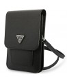 Guess Handbag GUWBSATMBK black / black Saffiano Triangle