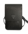 Guess Handbag GUWBSATMBK black / black Saffiano Triangle