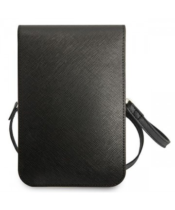 Guess Handbag GUWBSATMBK black / black Saffiano Triangle