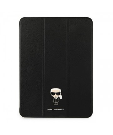 Karl Lagerfeld Saffiano Ikonic Karl Case for iPad 11" Pro 2021 - Black