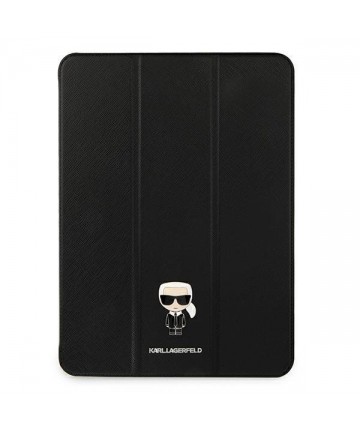 Karl Lagerfeld Saffiano Ikonic Karl Case for iPad 12.9" Pro 2021 - Black