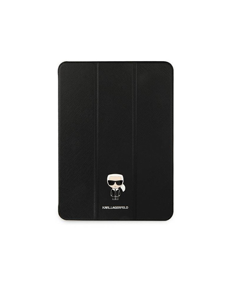 Karl Lagerfeld Saffiano Ikonic Karl Case for iPad 12.9" Pro 2021 - Black