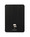 Karl Lagerfeld Saffiano Ikonic Karl Case for iPad 12.9" Pro 2021 - Black