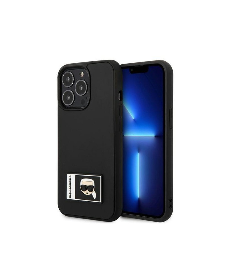 Karl Lagerfeld Ikonik Patch Case for iPhone 13 Pro / iPhone 13 - Black