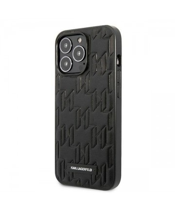 Karl Lagerfeld KLHCP13LMNMP1K iPhone 13 Pro / 13 6.1 "hardcase black / black Monogram Plaque