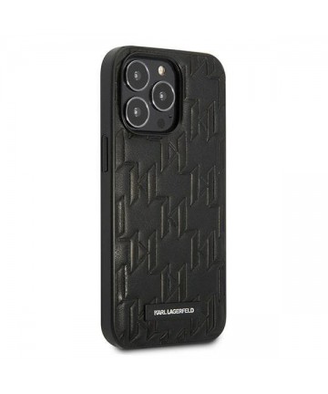 Karl Lagerfeld KLHCP13LMNMP1K iPhone 13 Pro / 13 6.1 "hardcase black / black Monogram Plaque