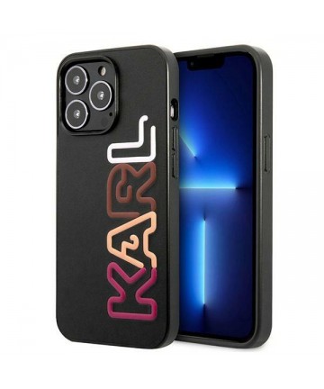 Karl Lagerfeld Multipink Brand Case for iPhone 13 Pro / iPhone 13 - Black