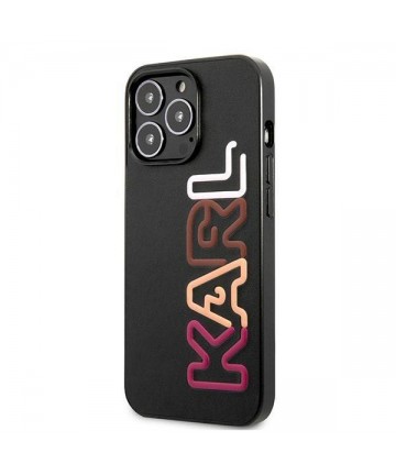 Karl Lagerfeld Multipink Brand Case for iPhone 13 Pro / iPhone 13 - Black