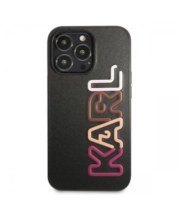 Karl Lagerfeld Multipink Brand Case for iPhone 13 Pro / iPhone 13 - Black