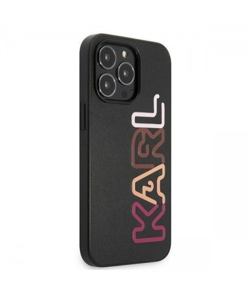 Karl Lagerfeld Multipink Brand Case for iPhone 13 Pro / iPhone 13 - Black