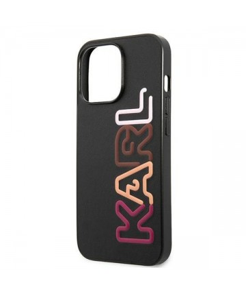 Karl Lagerfeld Multipink Brand Case for iPhone 13 Pro / iPhone 13 - Black