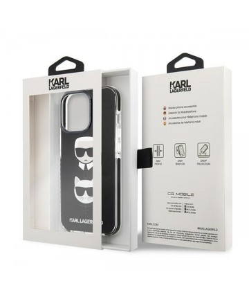 Karl Lagerfeld Karl&Choupette Head Case for iPhone 13 Pro / iPhone 13 - Black