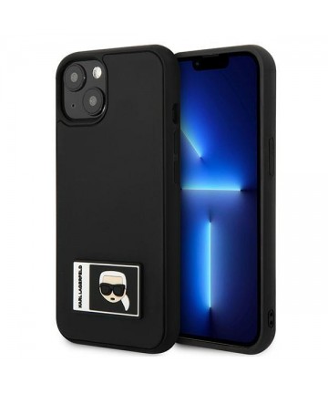 Karl Lagerfeld Ikonik Patch Case for iPhone 13 - Black