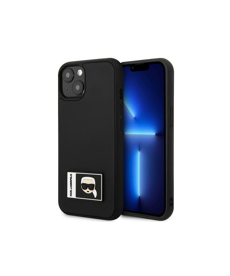 Karl Lagerfeld Ikonik Patch Case for iPhone 13 - Black