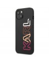 Karl Lagerfeld Multipink Brand iPhone 13 Case - Black