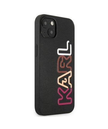 Karl Lagerfeld Multipink Brand iPhone 13 Case - Black