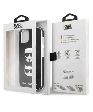 Karl Lagerfeld Karl&Choupette Head Case for iPhone 13 - Black