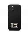 Karl Lagerfeld KLHCP13S3DKPK iPhone 13 mini 5,4 "black / black hardcase Ikonik Patch