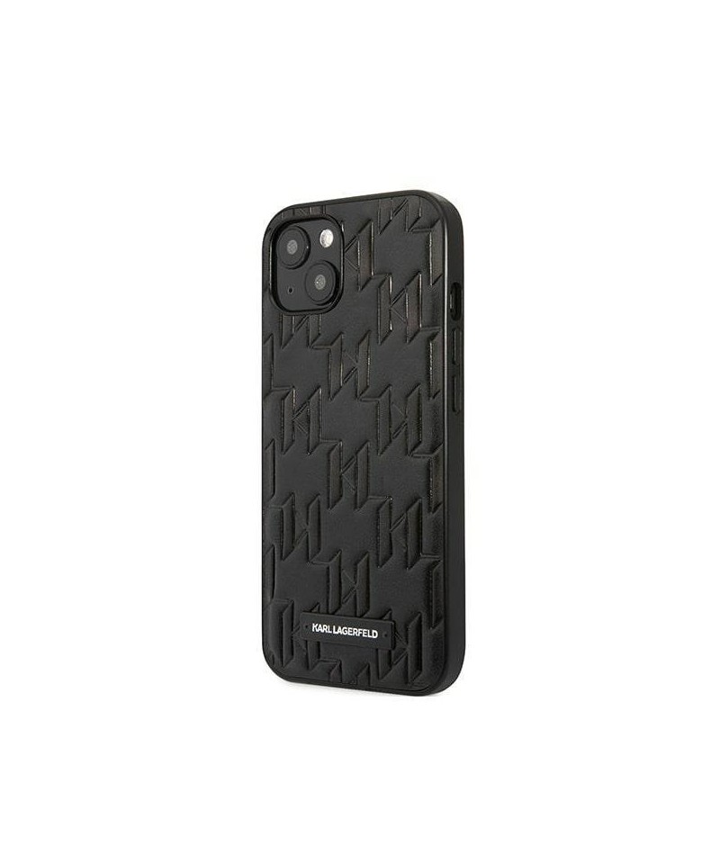 Karl Lagerfeld KLHCP13SMNMP1K iPhone 13 mini 5,4 "hardcase black / black Monogram Plaque