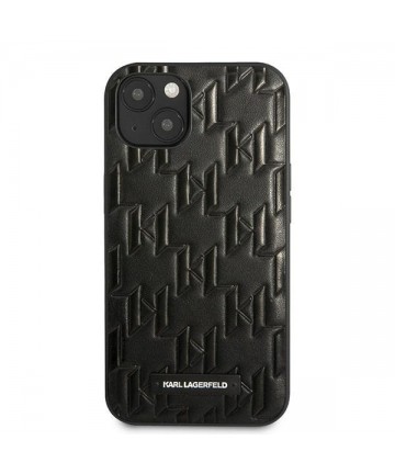 Karl Lagerfeld KLHCP13SMNMP1K iPhone 13 mini 5,4 "hardcase black / black Monogram Plaque