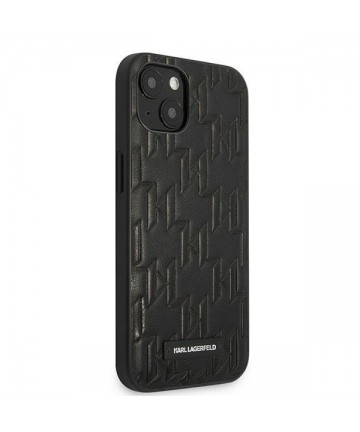 Karl Lagerfeld KLHCP13SMNMP1K iPhone 13 mini 5,4 "hardcase black / black Monogram Plaque