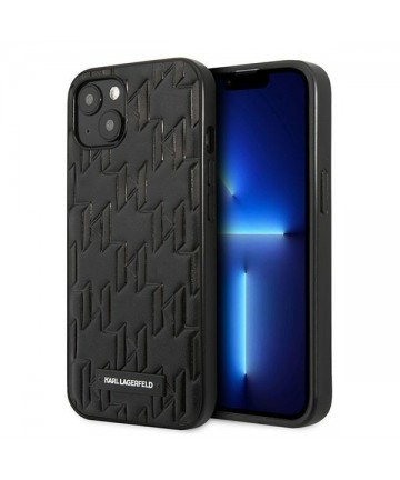 Karl Lagerfeld KLHCP13SMNMP1K iPhone 13 mini 5,4 "hardcase black / black Monogram Plaque
