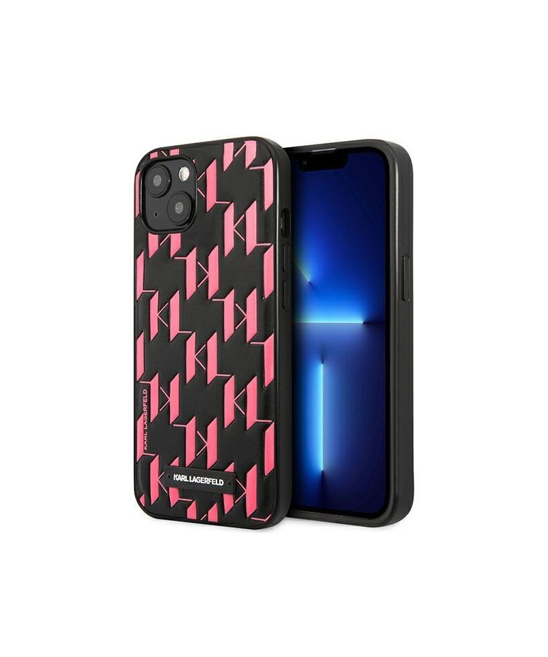 Karl Lagerfeld KLHCP13SMNMP1P iPhone 13 mini 5,4 "hardcase pink / pink Monogram Plaque
