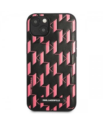Karl Lagerfeld KLHCP13SMNMP1P iPhone 13 mini 5,4 "hardcase pink / pink Monogram Plaque