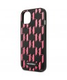 Karl Lagerfeld KLHCP13SMNMP1P iPhone 13 mini 5,4 "hardcase pink / pink Monogram Plaque