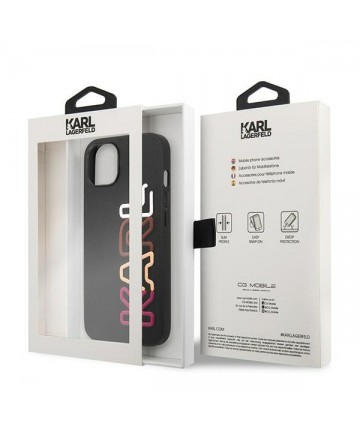 Karl Lagerfeld KLHCP13SPCOBK iPhone 13 mini 5.4 "black / black hardcase Multipink Brand