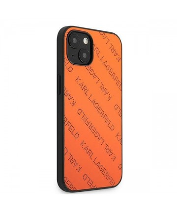 Karl Lagerfeld KLHCP13SPTLO iPhone 13 mini 5,4 "hardcase orange / orange Perforated Allover