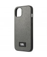Karl Lagerfeld KLHCP13SSFMP2DG iPhone 13 mini 5,4 "hardcase silver / silver Saffiano Plaque