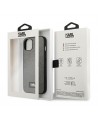 Karl Lagerfeld KLHCP13SSFMP2DG iPhone 13 mini 5,4 "hardcase silver / silver Saffiano Plaque