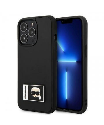 Karl Lagerfeld Ikonik Patch Case for iPhone 13 Pro Max - Black