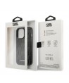 Karl Lagerfeld Monogram Plaque Case for iPhone 13 Pro Max - Black