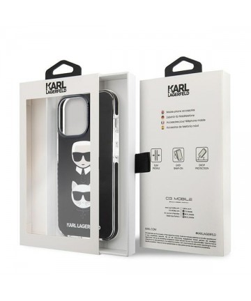 Karl Lagerfeld Karl&Choupette Head Case for iPhone 13 Pro Max - Black