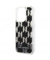 Karl Lagerfeld KLHCP14LLMNMK iPhone 14 Pro 6.1 "hardcase black / black Liquid Glitter Monogram