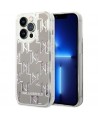 Karl Lagerfeld KLHCP14LLMNMS iPhone 14 Pro 6.1 "hardcase silver / silver Liquid Glitter Monogram